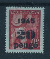 1945 Kisegítő 20P/30f fordított felülnyomással (25.000)