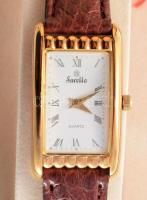 Sarelle női karóra, kvarc, szíjjal, díszdobozban, 3x2 cm