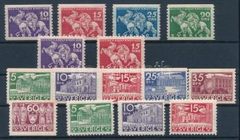 Svédország 1932/1935 Mi 216-219 + 221-226 (Mi EUR min. 100.-)
