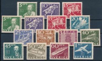 Svédország 1936 Mi 227-238 teljes sor (Mi EUR min. 180.-)