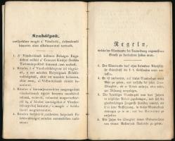 1845-1852 Nagyszombat, vándorlókönyv (vándorkönyv) Prikrill János ácslegény részére, magyar és német...