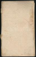 1845-1852 Nagyszombat, vándorlókönyv (vándorkönyv) Prikrill János ácslegény részére, magyar és német...