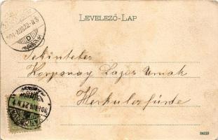 1904 Pancsova, Pancevo; Gyalogsági laktanya. Kohn Samu kiadása / Infantry barracks (kis szakadás / s...