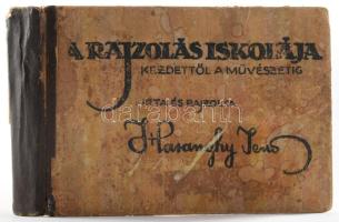 Haranghy Jenő: A rajzolás iskolája. Kezdettől a művészetig. Bp., é.n., Győző Andor. Második, bővített kiadás. Képekkel illusztrált. Kiadói félvászon kötés, sérült gerinc, viseltes állapotban.