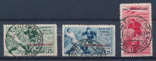 Égei-szigetek Olasz megszállás 1934 Mi 138, 140, 143 jó értékek (Mi EUR 180.-)