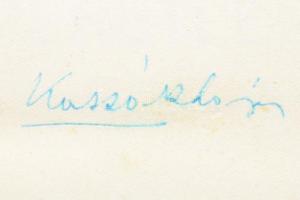 Kassák Lajos: Az utak ismeretlenek. A szerző, Kassák Lajos (1887-1967) író, költő, műfordító grafiku...