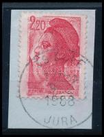 Franciaország 1985 Mi 2510 kettős nyomat! kivágáson ritkaság RRR!