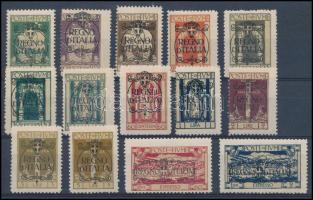 Fiume 1924 Mi 168-179 + 180-181 (Sasson 214-225 + E11-12 EUR 150.-)