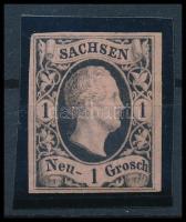 Ónémet államok - Szászország 1851 Mi 4 II szép és ritka darab!! (Mi EUR 120.-)