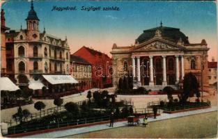 1917 Nagyvárad, Oradea; Szigligeti színház, EMKE kávéház, Adria palota. Sebő Imre kiadása / theatre, café, palace (EK)