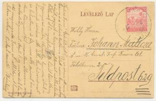 1917 Menyháza, Monyásza, Moneasa; vasútállomás. Illés Albert kiadása / railway station (képeslapfüze...