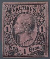 Ónémet államok - Szászország 1855/1856 Mi 9 II C R! szép darab! (Mi EUR min.100.-)