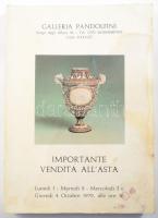 Galleria Pandolfini. Importante vendita all'asta. Firenze, 1979. Kiadói papírkötés, ázásnyomokkal.