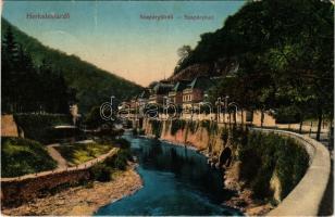 1910 Herkulesfürdő, Baile Herculane; Szapáry fürdő. M. G. Orsova / Szapáry-Bad / spa, bathhouse (szakadás / tear)