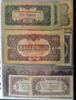 Vegyes, 140db-os Pengő bankjegytétel berakóban T:vegyes