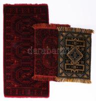 3 darab kis keleti térdeplőszőnyeg, 31x63 cm alatt