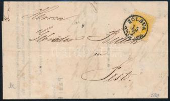 1870 2kr nyomtatványon "JOLSVA" - Pest