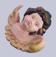 Kerámia fali puttó, 17x15 cm