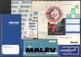 Vegyes légitársaságokkal kapcsolatos reklám tétel (MALÉV, KLM, Finnair, stb.)