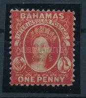 Bahama 1860 Mi 2D alig látható bélyegzéssel (Mi EUR 200.-)