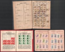 1949-1961 3 db igazolvány (Magyarországi Vas- és Fémmunkások Országos Szabad Szakszervezete, Soziali...