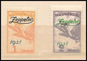 1931 Zeppelin sor Magyar Királyi Posta díszes szettben (40.000)