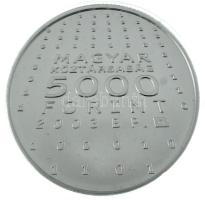 2003. 5000Ft Ag "Neumann János" kapszulában, tanúsítvánnyal, dísztokban T:BU Adamo EM188
