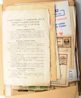 Vegyes papírrégiség tétel (szórólap, levelezőlap, újság. iratok, fényképek, stb.)