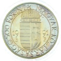 1991. 500Ft Ag "II. János Pál pápa látogatása" kapszulában, dísztokban T:AU (eredetileg PP...