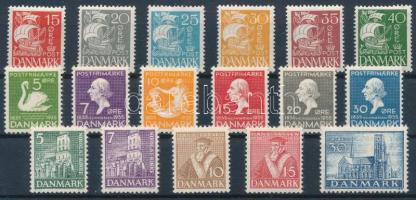 Dánia 1933/1936 Mi *202-207, *222-227, **228-232 (Mi EUR 100.-)