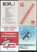 24 db politikai, választási röplap (Munkáspárt, Szabad Demokraták, MDF, KDNP, stb.)