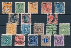 Dánia 1921 Portó Mi 1-8 + Mi 9-19 (Mi EUR min.100.-)