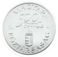 1994. 500Ft Ag "Régi dunai hajók II. - Carolina" kapszulában, tanúsítvánnyal, dísztokban T:BU Adamo EM134