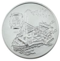 1994. 500Ft Ag "Régi dunai hajók II. - Carolina" kapszulában, tanúsítvánnyal, dísztokban T...