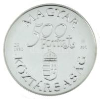 1993. 500Ft Ag "Régi dunai hajók I. - Árpád" kapszulában, tanúsítvánnyal, dísztokban T:BU Adamo EM129