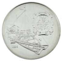 1993. 500Ft Ag "Régi dunai hajók I. - Árpád" kapszulában, tanúsítvánnyal, dísztokban T:BU
...