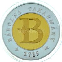 1997. "Bábolna Takarmány 1789 / Bábolna Takarmány 1997" részben aranyozott, részben ezüstözött emlékérem, kapszulában, dísztokban (43mm) T:PP
