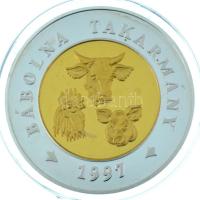 1997. "Bábolna Takarmány 1789 / Bábolna Takarmány 1997" részben aranyozott, részben ezüstö...