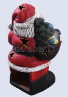 Karácsonyi porcelán csizma asztaldísz + mikulás mécsestartó, m: 13,5 cm alatt