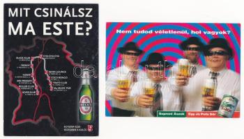 20 db MODERN sör reklám motívum képeslap / 20 modern beer advertising motive postcards