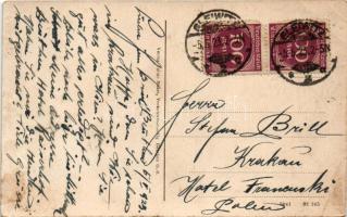 1923 Bytom, Beuthen (Oberschlesien); Ring Nordseite, Kleider Bazar / square, shops of Morawski, S. P...