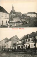 Úhostany, Altschau, Atschau (Kadan, Kaaden); Hauptagentur / shop, streets