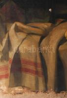 Molnár Z. János (1880-1960): Csendélet. Olaj, vászon. Jelzés nélkül. Sérült. 80×60 cm