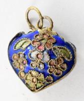 Tűzzománc díszítésű karkötő és medál