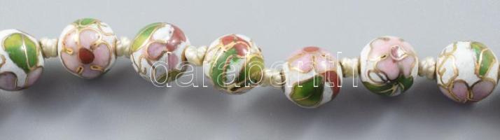 Tűzzománc díszítésű nyaklánc, h: 54 cm