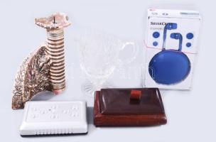 Doboznyi bolha tétel, közte Világhy gyertyatartó.