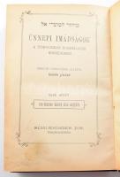 Ünnepi imádságok a templomban használatos sorrendben. Magyar fordítással ellátta Schön József. I. kötet. Ros-hasono ünnep első napjára. Bp., é.n., Schlesinger Jos. könyvkereskedése. Kopott vászonkötés.