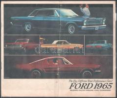1965 Ford képes autó katalógus hajtásnyommal