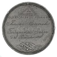 Lengyelország / Kongresszusi Lengyelország 1851. "Na pamiatke chrztu [...]" jelzetlen Ag k...