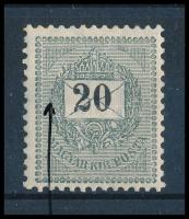 1881 20kr "fáklya" lemezhibával